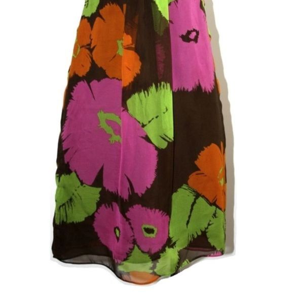 MILLY MULTI-FLORAL STRAPLESS DRESS SIZE 4 - Picture 4 of 6